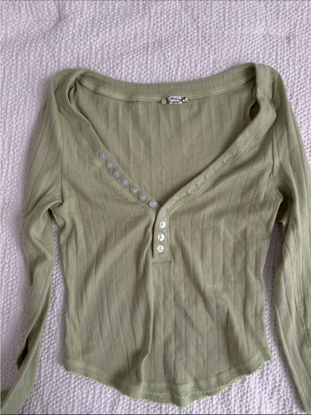 Free People Coffee Chat Long Sleeve - Picture 7 of 7